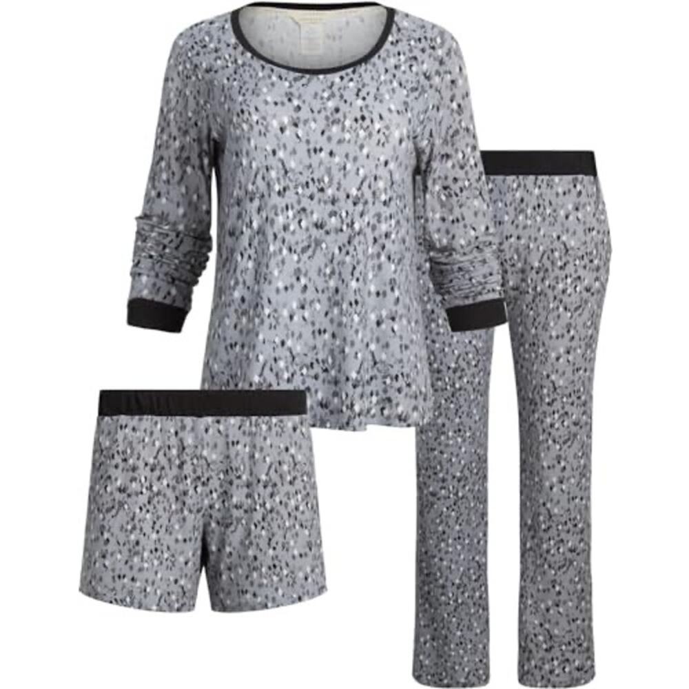 Steve Madden Women's 3 Piece Long Sleeve Pajama Set Size Medium
